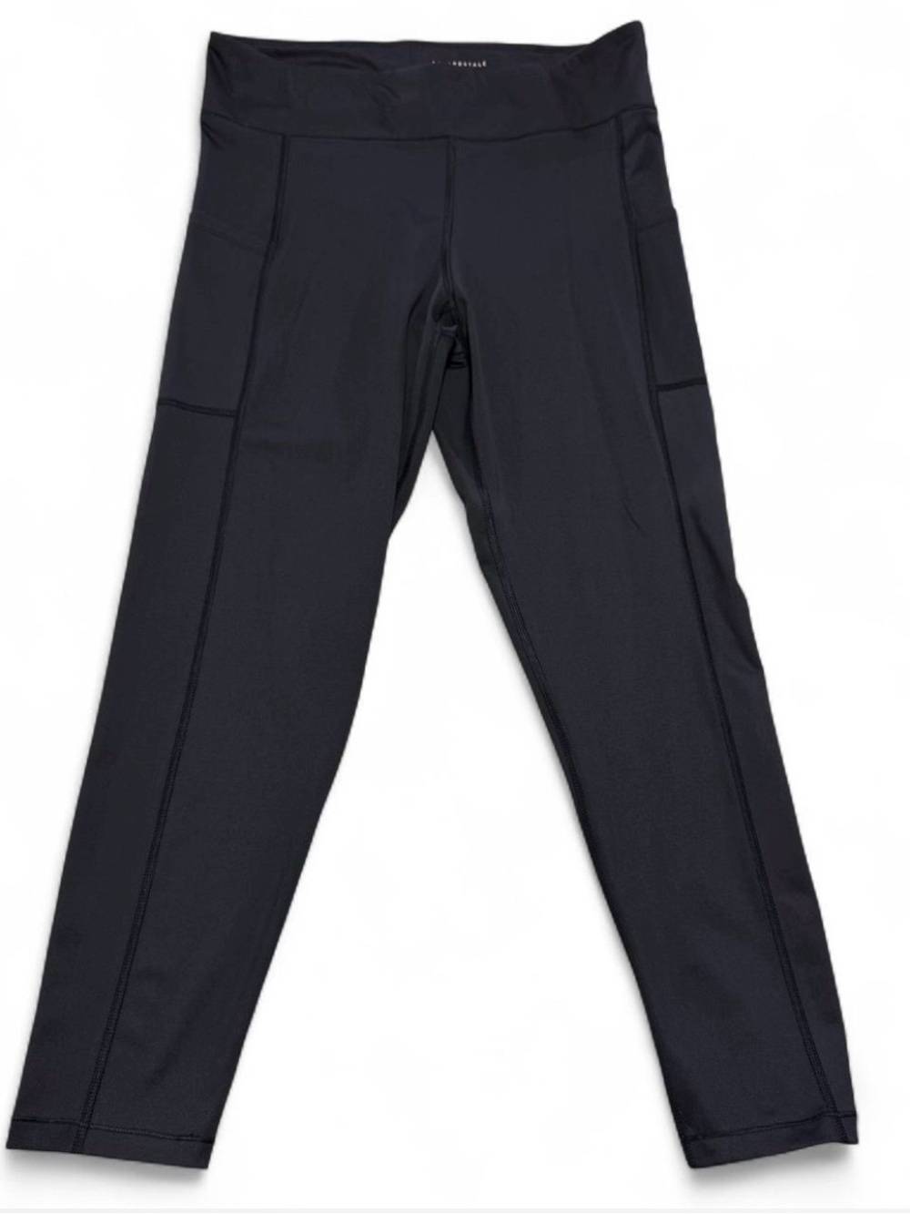 Aéropostale Black High-Waisted Active Leggings with Side Pockets Size XL